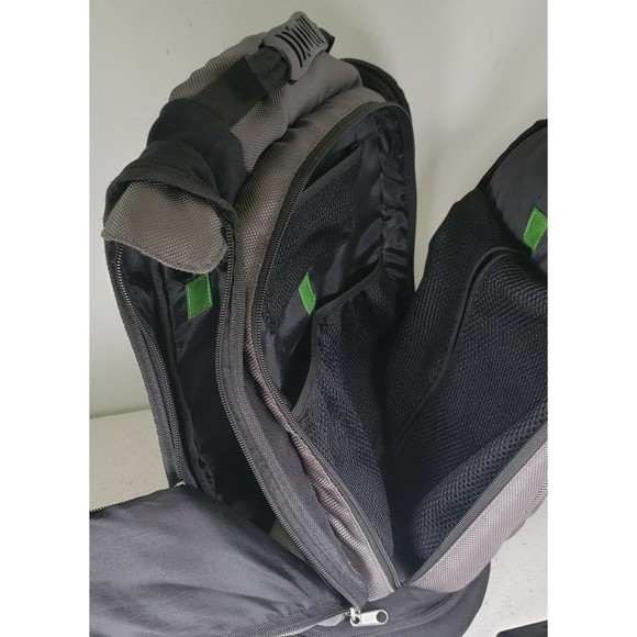 XBOX 360 Backpack Protective Backpack Bag, Black Gray & Green - Picture 5 of 10